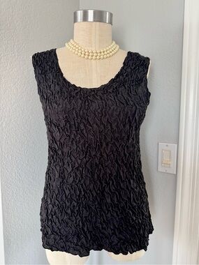 100% Silk Whispers Crinkle Tank (Set Sold Seperately) M